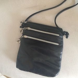 Black leather Perlina crossover