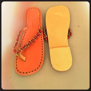 Brand-new beaded sandals bought in Brazil