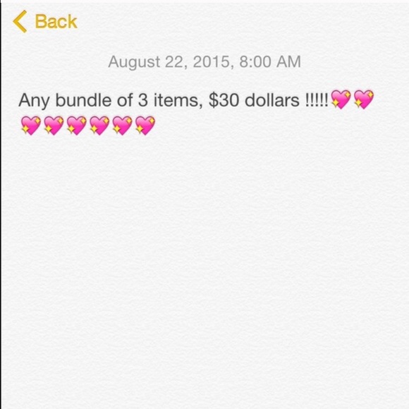 ANY 3 items you can want !!