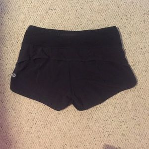 Black Lululemon Speed Short
