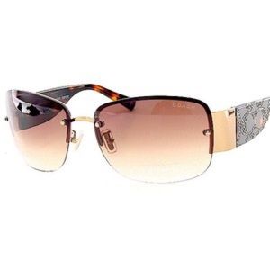 Charlee Coach sunglasses in tortoise color.