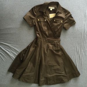 Michael Kors short sleeve wrap dress