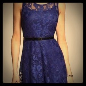 Express Fit & Flare Lace Dress