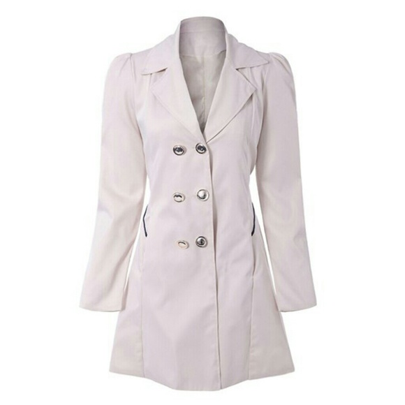 Fashionable Turn-Down Collar Long Sleeve Double-Br