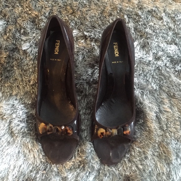 Fendi Tortoise Shell Heels