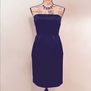 Black strapless dress