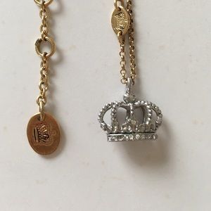 Juicy Couture crown necklace