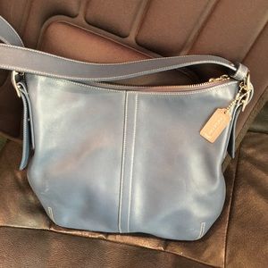 Soft as butter blue Coach bag great condition