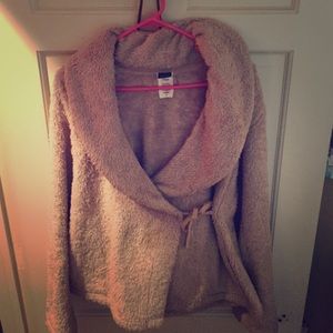 Woman's fleece wrap jacket