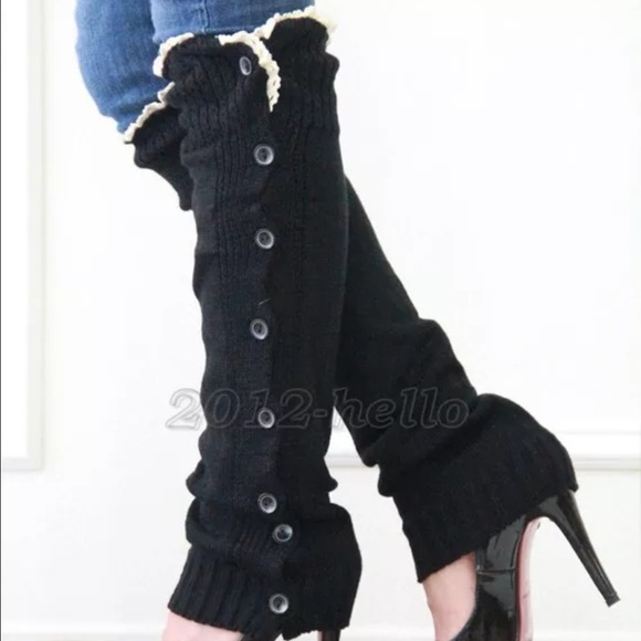 Accessories - Black knit Legwarmers (NWT)3 left!