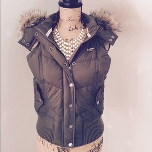 Hollister Army Green Vest