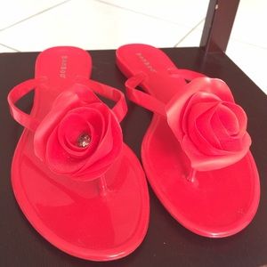Red Jelly Sandals