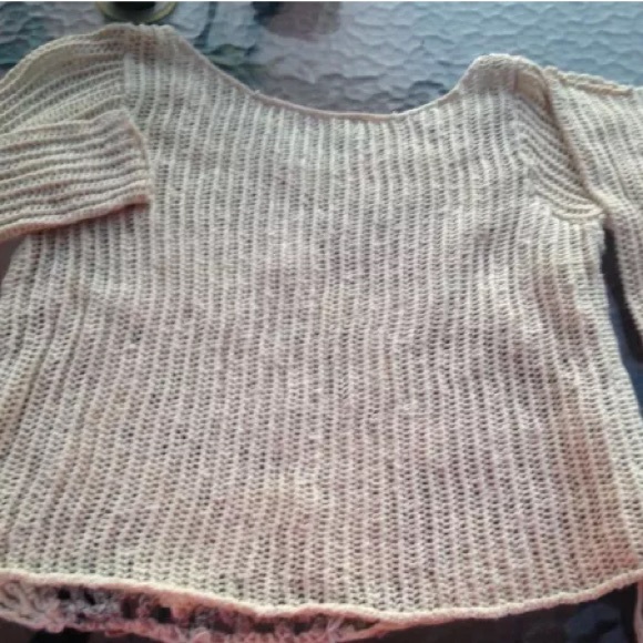 🚫SOLD Free People crochet snowflake pullover - Picture 2 of 4