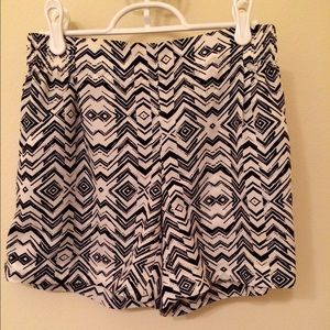 XS high waisted shorts with elastic band.