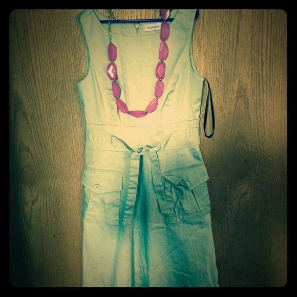 Tan romper dress