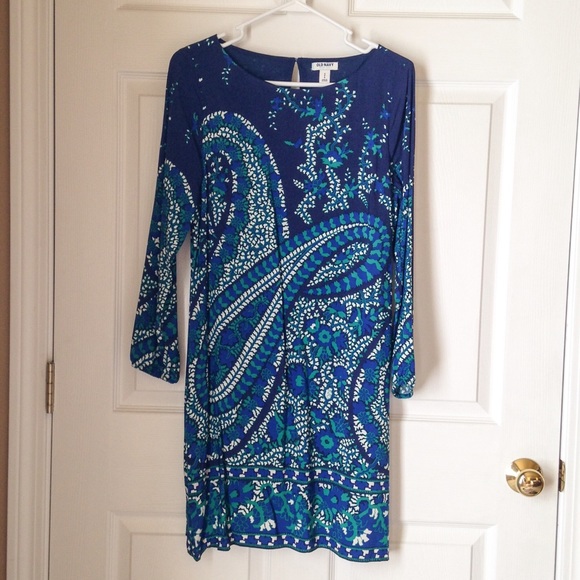 Old Navy dress, size S, blue with long sleeves