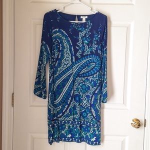 Old Navy dress, size S, blue with long sleeves