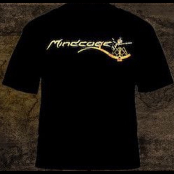 Mindcage Gold Logo Concert T-Shirt - Steampunk - Picture 1 of 1