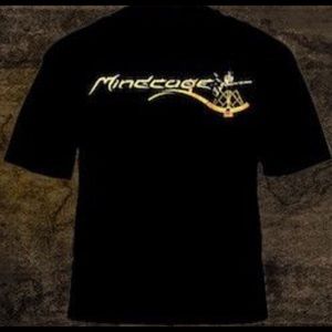 Mindcage Gold Logo Concert T-Shirt - Steampunk