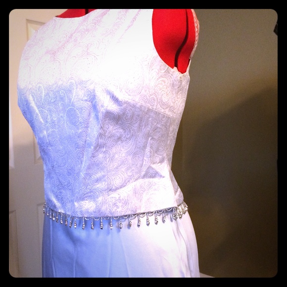 Cachet two piece light silvery blue dress - Picture 1 of 4