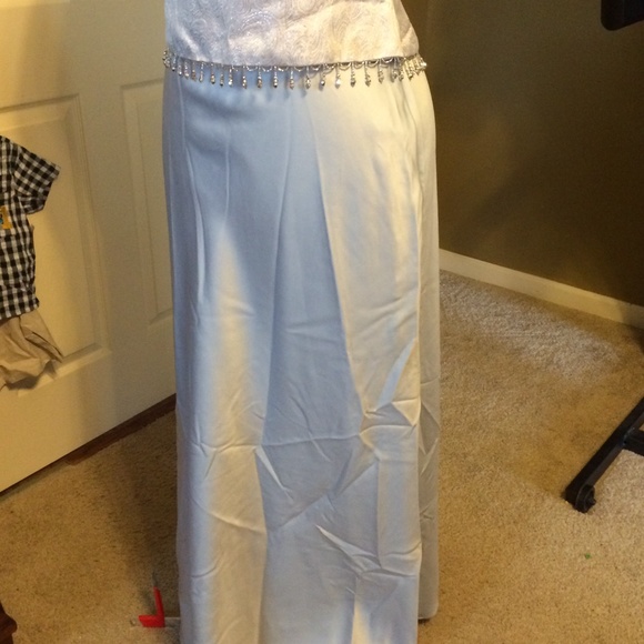 Cachet two piece light silvery blue dress - Picture 3 of 4