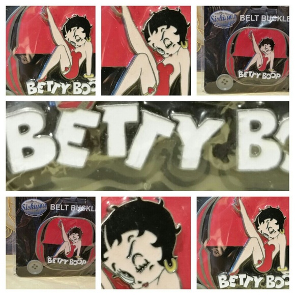 BETTY BOOP BELT BUCKLE 1930's CARTOON CHARACTER 3"W  NEW