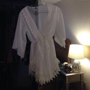 White Romper Coverup