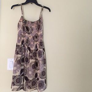 floral neutral tone sundress