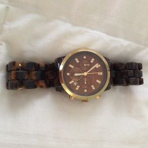 Michael Kors tortoiseshell oversized watch
