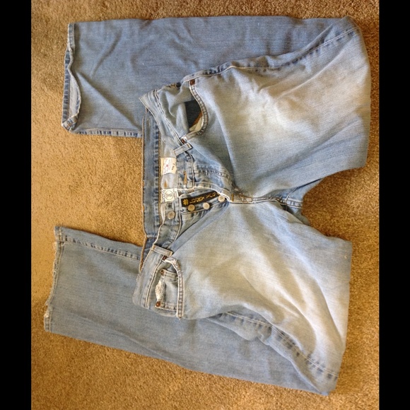 Barely worn lucky brand dungarees size 10