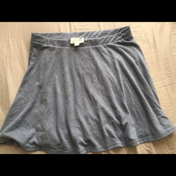 LA hearts blue circle skirt