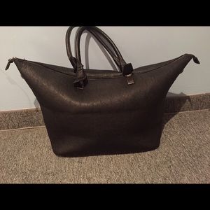 Big tote faux leather bag