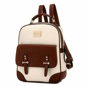 Small faux leather bookbag