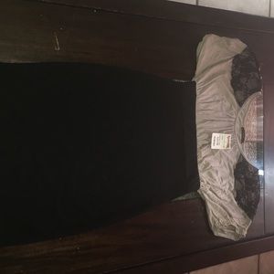 Black and pewter color dress