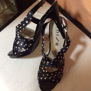 Sexy Poke a dot high heel shoes