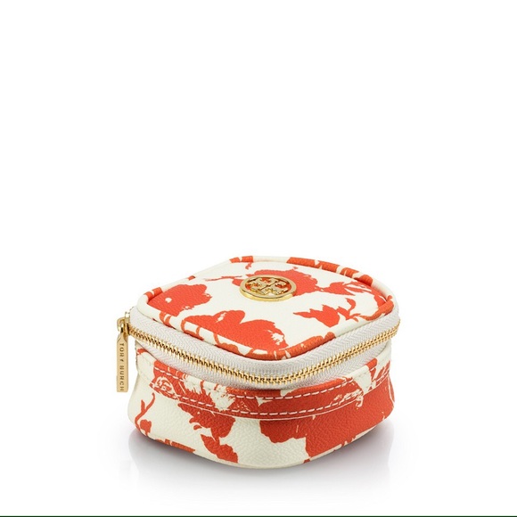 Tory Burch small orange floral bag