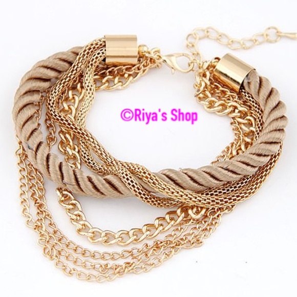 Jewelry - Multilayer rope chain brown bracelet