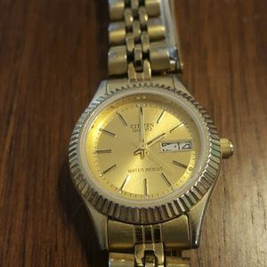 Gold citizen watch