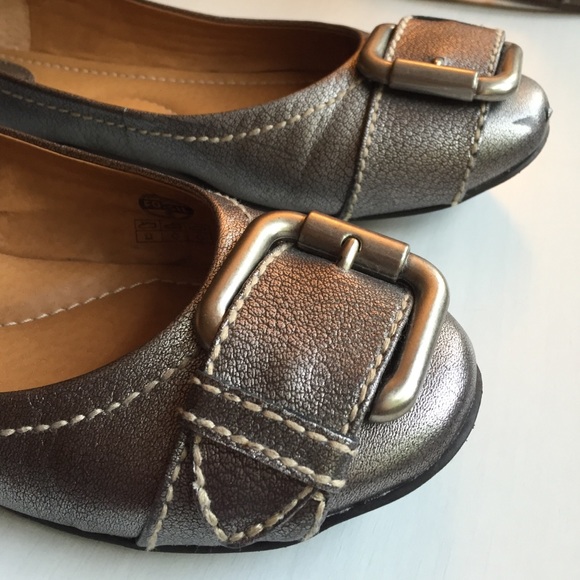 Fossil Shoes Fossil Maddox Flat Silver Poshmark
