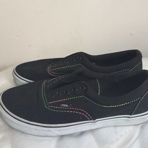 Womens rainbow threaded vans