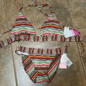 Multi colored bathing suit