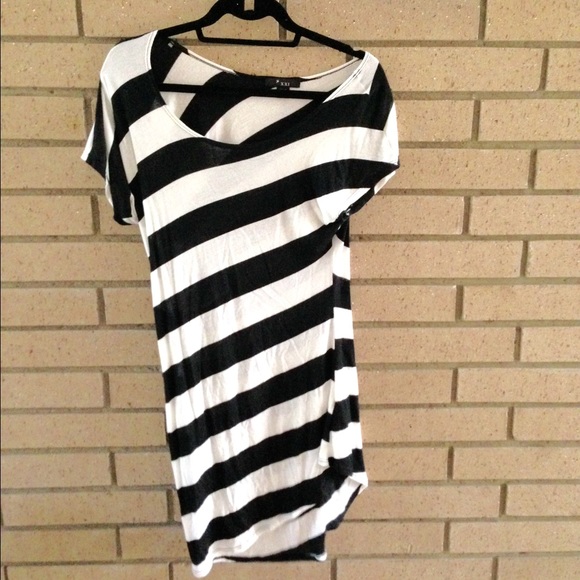 Forever 21 striped long shirt - Picture 1 of 2