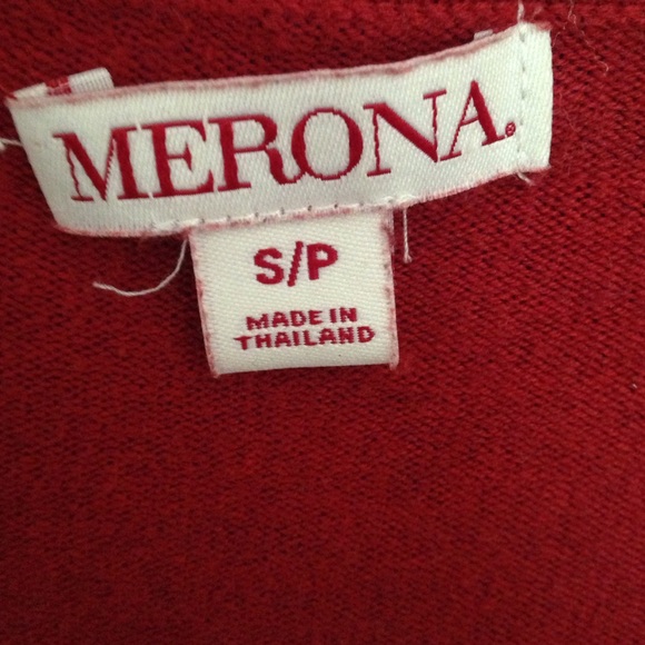 Red Merona Cardigan - Picture 2 of 3