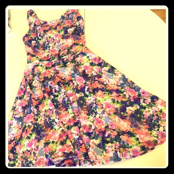 Floral open back sundress
