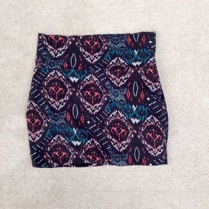 Tribal mini skirt forever 21