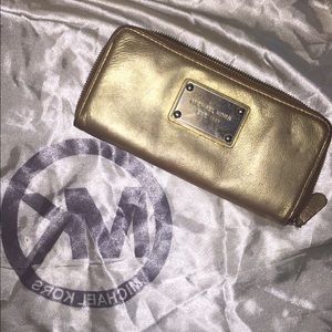 Metallic Gold Michael Kors Wallet