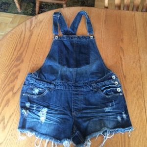 Size large overall shorts