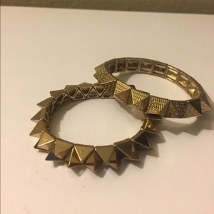Gold spiked bracelet