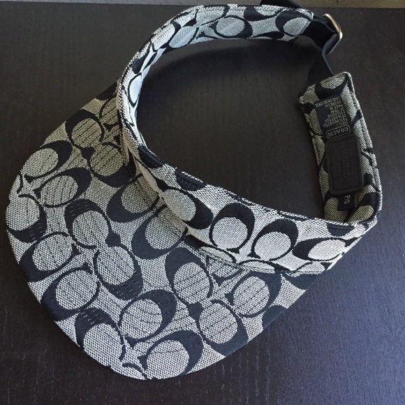 Authentic Black Coach Visor