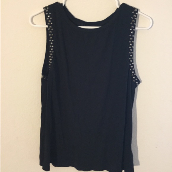 Black studded top